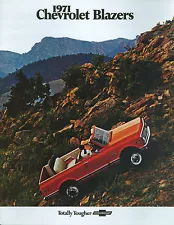 1971 CHEVROLET BLAZER SALES BROCHURE- 2 WD & 4WD