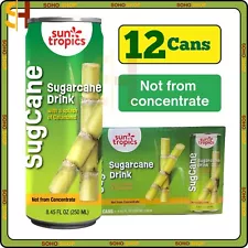 Fresh Sugarcane Drink with Calamansi Not from concentrate Sun Tropics - 12 cans