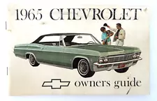 1965 Chevrolet Owner's Manual Original Biscayne Bel Air Impala