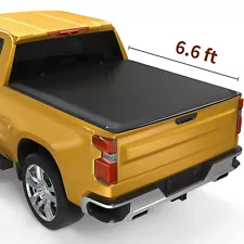 6.6FT Roll Up Truck Bed Tonneau Cover For 1988-2007 Chevy Silverado GMC Sierra