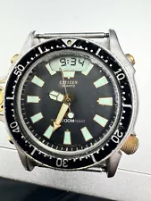 Vintage large antique style DIVE DIVER DIVING CITIZEN 200M mens watch