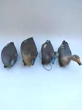 Lot Of 4 Flambeau/Sport Plast Duck Decoy Hunting Plastic Floating