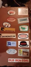 vintage coal mining stickers Lot