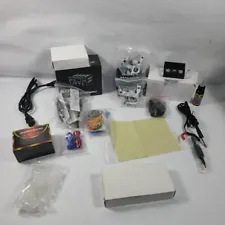 Custom Money Design Tattoo Kit Set 2 Machine Power Supply Pedal Gun 10 Inks. 225