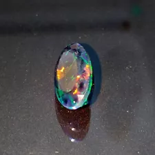 Natural Ethiopian Black Opal Gorgeous Real Faceted Black opal Gemstone. 6435