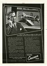 1947 BELLANCA Cruisair Senior airplane art Vintage Print Ad