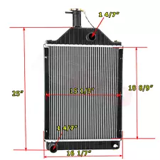 ALLOYWORKS Radiator for Massey Ferguson Tractor ,Models 165 185 885579M93