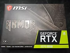 New ListingMSI ARMOR GeForce RTX 2070 Super OC 8GB GDDR6 Video Graphics Card GPU