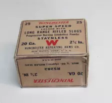 VTG EMPTY WINCHESTER SUPER SPEED 20 GAUGE SHOT GUN SHELL BOX