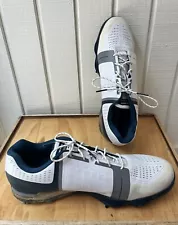 Under Armour Mens Golf Shoes Size 14 White Blue Silver Lace Up