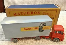 Matchbox Lesney Major Pack M2 Davies Tyres Bedford York Freightmaster With Box