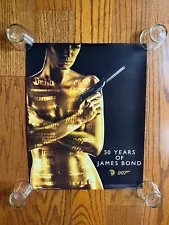 RARE 007 50 Years of James Bond Movie Premium POSTER MADE IN USA MINT