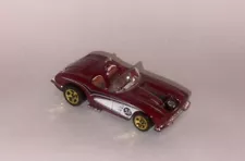 HOT WHEELS Loose '58 Corvette (Dark Red Version)