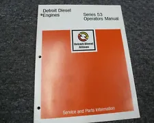 1971-1974 Detroit Diesel 3-53 4-53 6V-53 Engine Owner Operator Manual 1972 1973