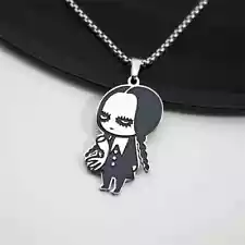 Wednesday Addams Necklace for Women with gift bag