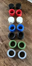 Kaos Silicone Tunnels Plugs (7 Pairs!), Size 5/8” or 16mm,