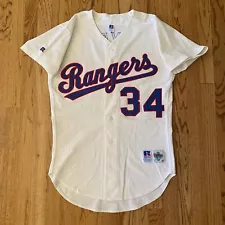 1992 Texas Rangers Nolan Ryan Russell Athletic Home Jersey sz 40 M Medium