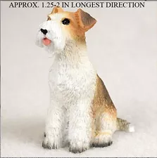 Wirehair Fox Terrier Mini Hand Painted Figurine