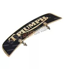 Customized Number Plate For Vintage Triumph Motorcycle Front Mudguard