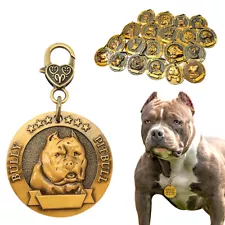 3D Personalized Dog Tags Dog Breeds Pet Name ID Free Engraved Brass for Collar