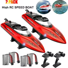 2Pcs 2.4GHz High Speed 20KM/H RC Boat Remote Controlled Racing Boat Ship Boat