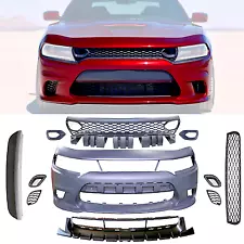 Front Bumper w/Grille Fit for 2015-2023 Dodge Charger SRT Style