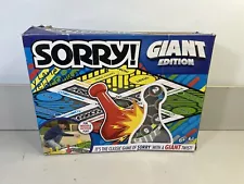 Sorry Board Game, Giant Edition Family Indoor Outdoor, For Kids 6 & Up Open Box