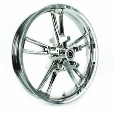 Chrome Reinforcer Enforcer Cast Billet Front Wheel Rim 21 3.5 Harley Touring 08-