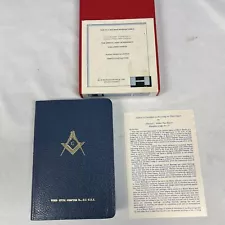 New ListingVintage 1968 Masonic Edition Bible The Great Light in Masonry A.J. Holman