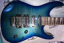 ⚠️ 1997 Jackson Dinky XL DK-2 Sea Blue over Flamed Maple! Amazing Player MIJ! ⚠️