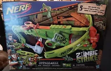 New Nerf Gun Zombie Strike Outbreaker Bow Blaster New In Box DISCONTINUED