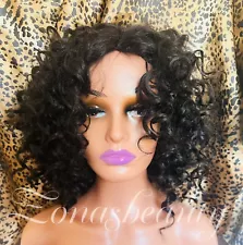 Bouncy Dark Curly Full Wig