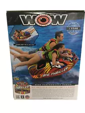 WOW Big Thriller 2 Person Towable Water Tube For Pool or Lake (18-1010)