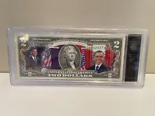 Mint U.S. $2 Bill Barack Obama Presidential Note Uncirculated