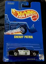 ð Hot Wheels Vintage 1990 Sheriff Patrol #59 Police Car 1:64 ð