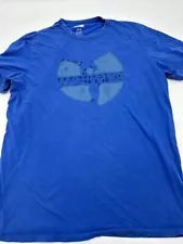 Wu Tang T-Shirt Men Large Blue Graphic Print Tailgate…#6994