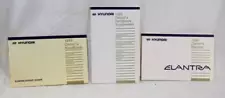 1995 Hyundai Elantra Owner's Manual Handbook & Supplement