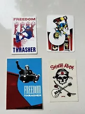 Vintage Rare Thrasher Original Skateboard Magazine Stickers Decal Pushead Hosoi