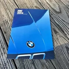 Vintage Original 1985 BMW 318i 325e Sales Brochure