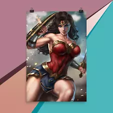 Sexy Wonder Woman Comic Art Poster