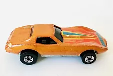 Hot Wheels 1990 Color Racers Corvette Stingray Orange Color Changer Car