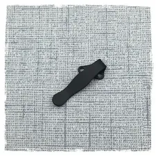 Black Custom Titanium Deep Carry Pocket Clip Made For Spyderco Southard Knife