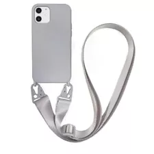 Lanyard necklace carry hang crossbody straps soft silicone case For iphone SALE