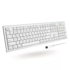 New ListingFull-Size USB Wired Keyboard for Mac Mini/Pro, iMac Desktop Computer, MacBook...