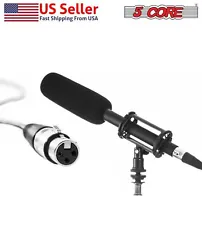 5Core SuperCardioid Shotgun Condenser Microphone Video DSLR Camera Interview Mic