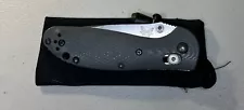 Benchmade Mini Griptilian 556-1 AXIS Lock Knife, 2.91" Satin Blade