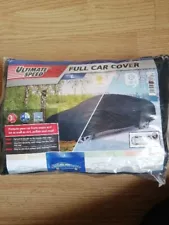 Ultimate Speed Full Car Cover. Black for Large Sized Cars / Hatchbacks. New.