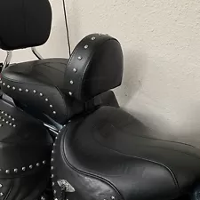 Studded Driver/Rider Backrest For 2007-2017 Harley Heritage Softail FLSTC FLSTF