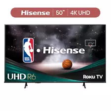 Hisense 50" Class 4K UHD LED LCD Roku Smart TV HDR R6 Series 50R6E3