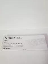 Wired Keyboard for Apple Mac OS Keyboard All-Aluminum Frame READ DESCRIPTION